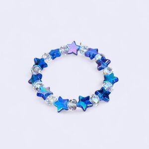Handmade Y2K Blue Star Bracelet